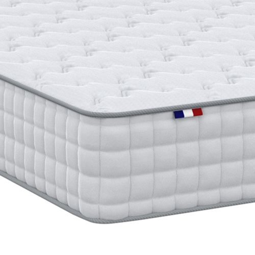 Ensemble Matelas Ressorts Fermes Biconiques Spectre + Sommier 140x190 Sommiervert Celadon