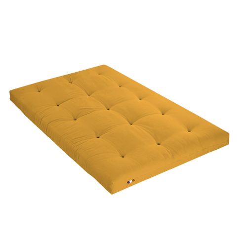 Matelas Futon Latex + Fibres Ocre 140x190cm