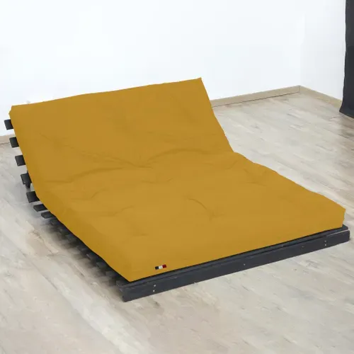 Matelas Futon Latex + Fibres Ocre 160x200cm