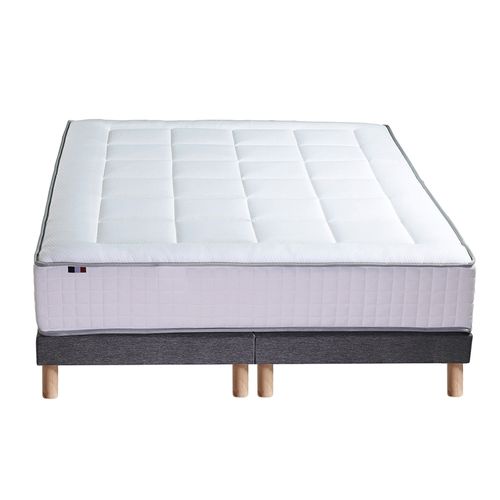 Matelas Hybride 7 Zones Memoire De Forme Sommier 2x90x200