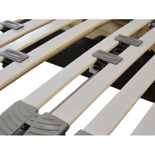 Lit Electrique 100% Latex 5 Zones 85kg/m3 + Couette + Oreillers + Sommier 2x80x200cm
