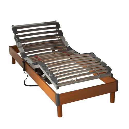 Lit Electrique Memoire De Forme + Couette + Oreillers + Sommier 90x190cm