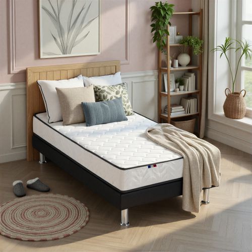 Matelas mousse 90x190 cm ADEONA ép.14 cm vue d'ambiance 1