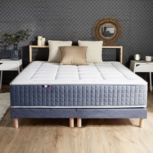 Pack Matelas Ressort King Style 160x200 Accueil Mémoire De Forme Sommier + Couette + Oreillers
