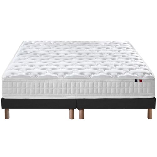 Pack Astre Matelas Ressorts + Sommier + Couette + Oreillers 2x80x200