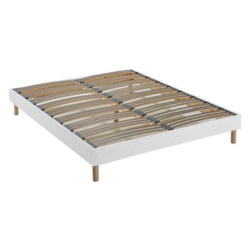 Pack matelas ressorts ép.19 cm + sommier + 4 pieds 140x190cm PAPAYA