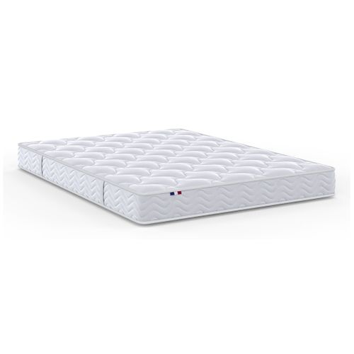 Pack matelas ressorts ép.19 cm + sommier + 4 pieds 140x190cm PAPAYA