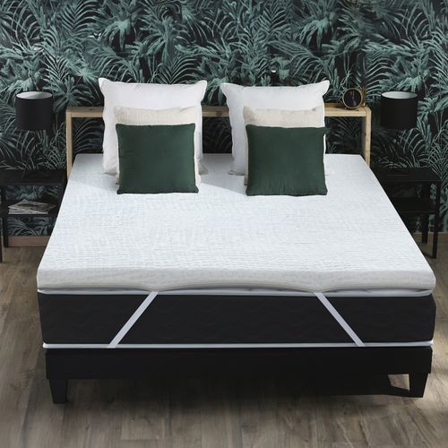 Surmatelas Duo Latex + Mémoire De Forme 160 X 200 Déhoussable