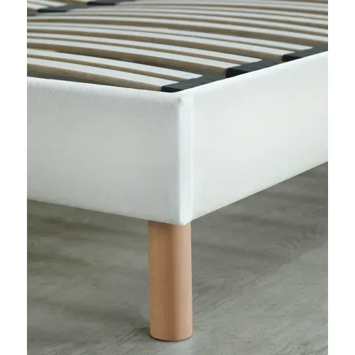 Sommier en kit 90x200 cm LUCIO blanc vue accessoires