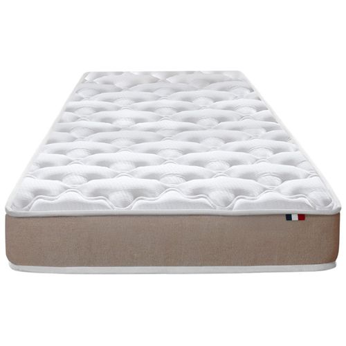 Matelas Mousse 90x190 cm Initiale Bi-confort Accueil Latex - Équilibre Et Nuits Paisibles
