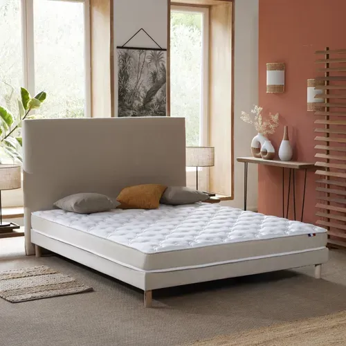 Matelas Mousse 140x190 cm Initiale Bi-confort Accueil Latex - Équilibre Et Nuits Paisibles