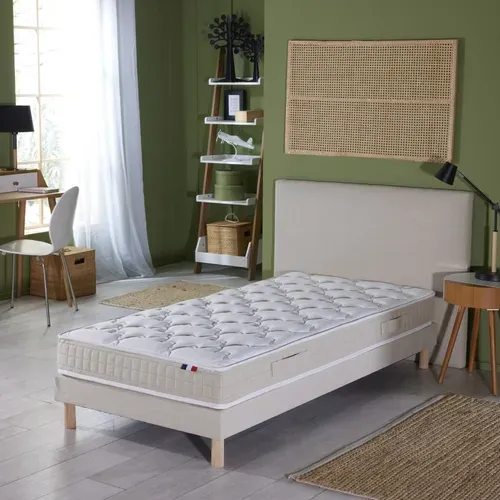 Matelas Latex 90x200 cm PURE - 3 Zones - Confort Ergonomique Made In France