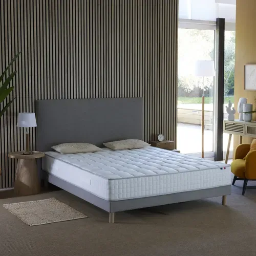 Matelas Ressorts 140x200 Cm ODYSSEE 7 Zones Accueil Mémoire De Forme, Soutien Ferme