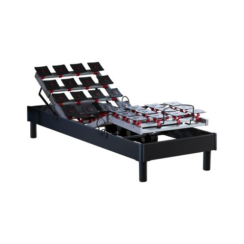 Lit électrique Relaxation à Plots + Matelas 100% Latex 90 X 190