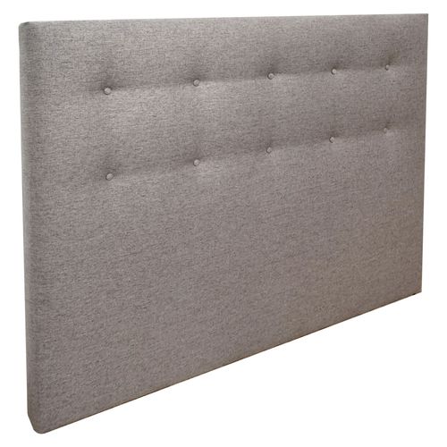 Ensemble Matelas Ressorts Tudor 7 Zones H 22 Cm + Sommier + Tete De Lit Capitonnee Gris 140x190