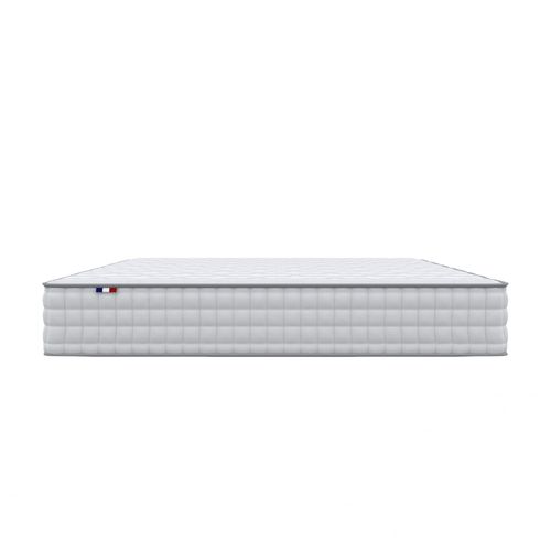 Pack Matelas Ressorts Sommier Beige Couette Oreillers 140x200