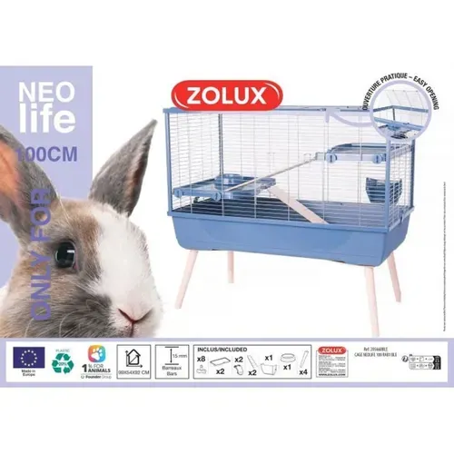 Cage Multi-niveaux Pour Lapins Et Rongeurs 99 X 54 X 92 Cm - 2 Niveaux