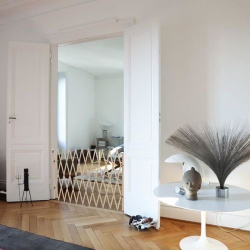 Barrière - 742011 - Stopmax - Extensible - Bois - 60-230 Cm - Pour Chien