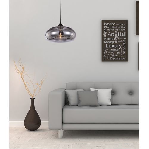 Ebb And Flow : Suspension Lute, Alliance Unique De Verre Mercurisé Et Fumé