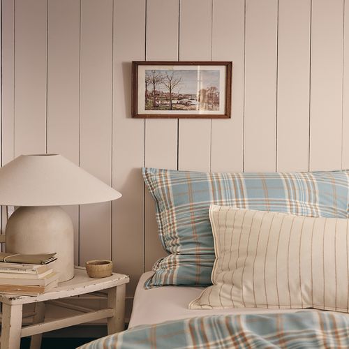 Parure De Lit En Flanelle De Coton Multicolore 240 X 220 Cm