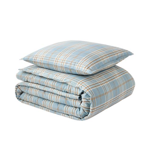 Parure De Lit En Flanelle De Coton Multicolore 240 X 220 Cm