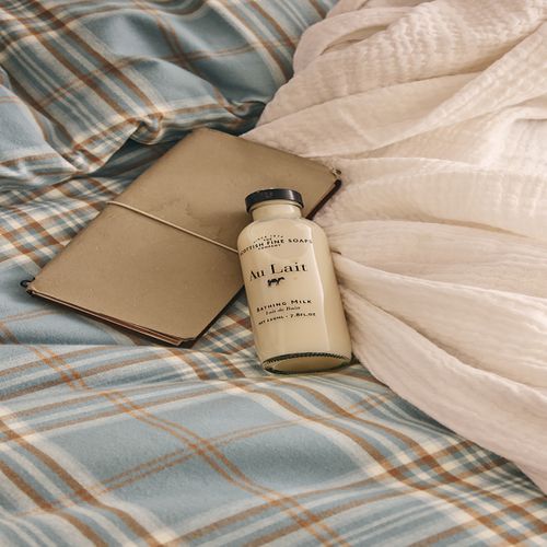 Parure De Lit En Flanelle De Coton Multicolore 240 X 220 Cm