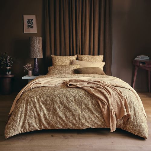 Parure De Lit En Satin De Coton Vert 240 X 220 Cm