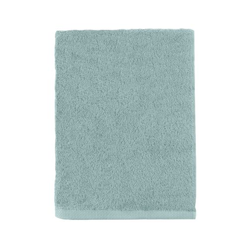 Serviette De Bain Unie En Coton Gris Plume 55x100