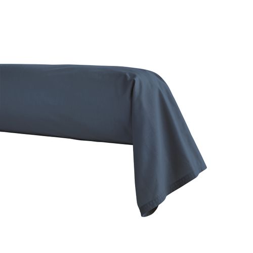 Taie de traversin Olana bleu 45x190 - 100% coton - GARNIER