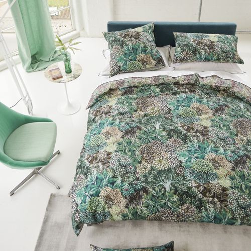 BanbE Housse De Couette Motif De Feuilles Vertes 240x260 Cm Parure De Lit 1 Personne Avec Fermeture Éclair Sets De Housse Couette En Microfibre Avec 2