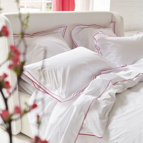Drap Plat Uni En Percale De Coton Blanc 270x300cm