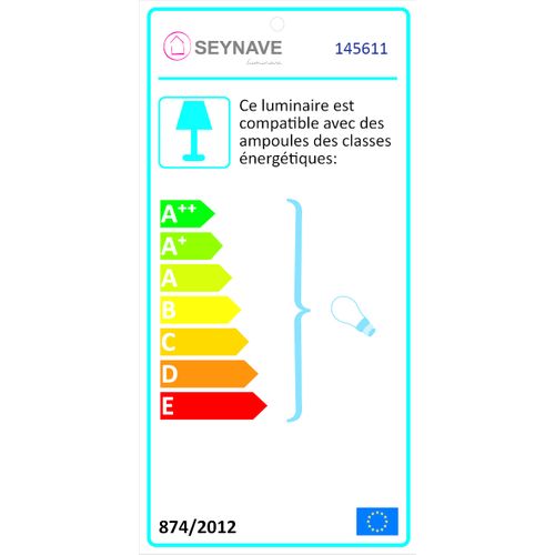 Applique D.24 cm KASTELI Noir