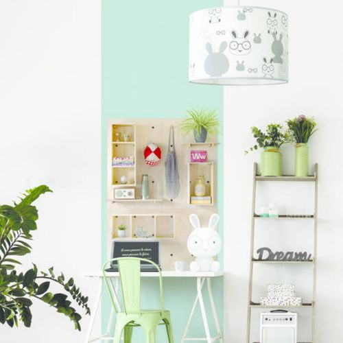 Suspension lapins H. 20,5 cm BUNNY blanc vue d'ambiance 1