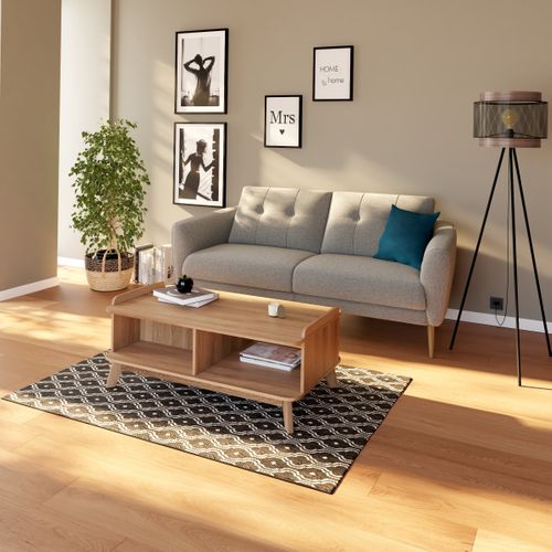 Lampadaire trépied H.155 cm TAIGA métal noir