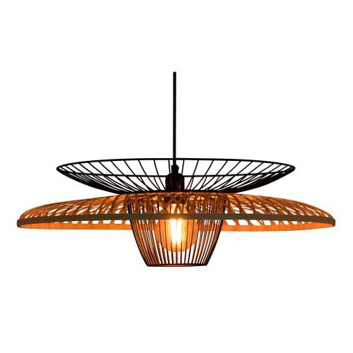 Suspension D. 61 cm SANAGA Noire et naturel