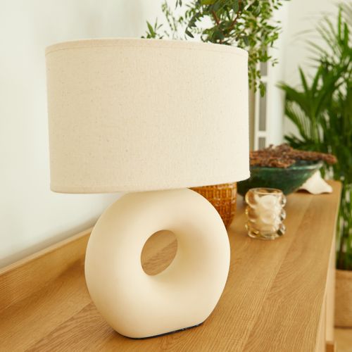 Lampe à poser H. 32,5 cm DOONUST Ecru