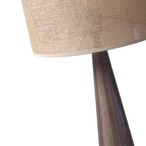 Lampe à poser H. 58 cm HONORINE Naturel et Marron