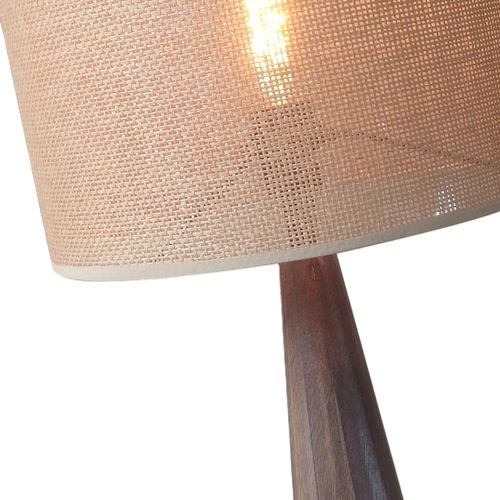 Lampe à poser H. 58 cm HONORINE Naturel et Marron