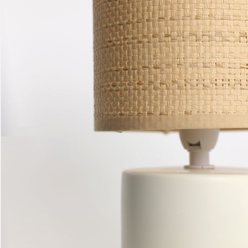 Lampe à poser H. 23,5 cm SHANI Ecru