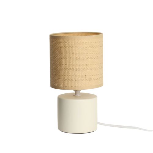 Lampe à poser H. 23,5 cm SHANI Ecru