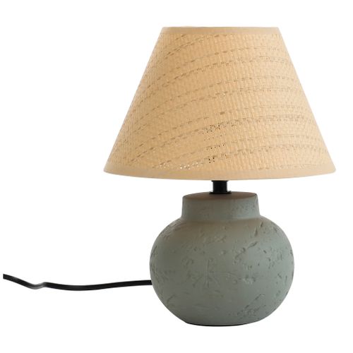 Lampe à poser H. 24 cm JOMANA Verte vue 3/4