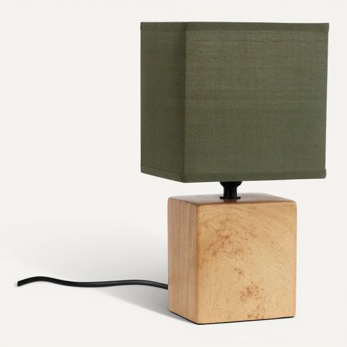 Lampe à poser H. 27 cm AMAL Verte vue 3/4