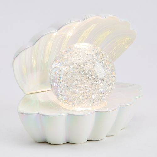 Coquillage lumineux H. 14,8 cm SIENA Nacré vue 3/4