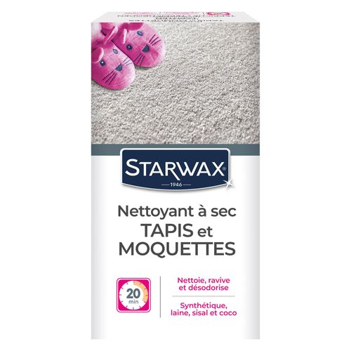Entretien tapis moquette STARWAX Nettoyeur à sec 500gr vue de face