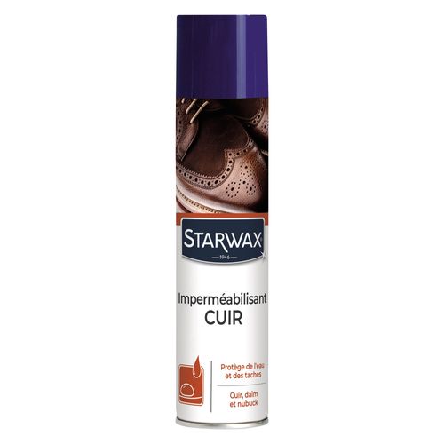 Spray anti-tâches et STARWAX imperméabilisant pour cuir vue de face