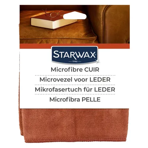 Entretien cuir STARWAX Lavette microfibre cuir vue de face
