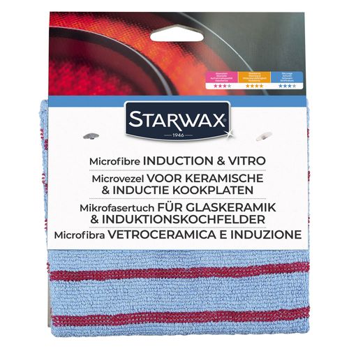 Lavette microfibre pour STARWAX vitrocéramique et induction vue de face
