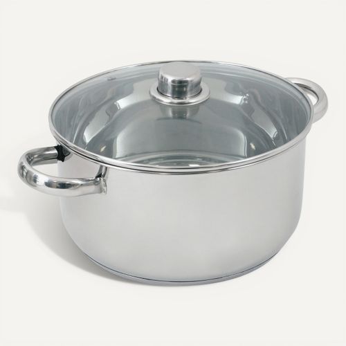 Faitout 10 litres Ø. 28 cm  Gris vue 3/4
