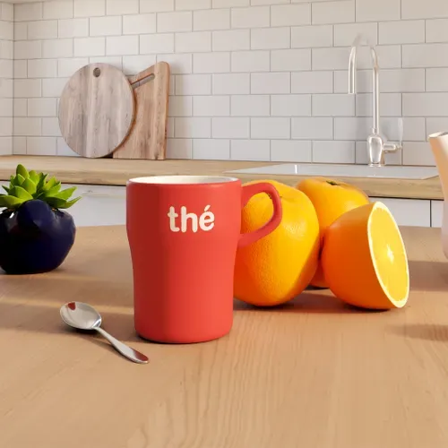 Mug thé 29 cl NEO Rouge vue d'ambiance 1