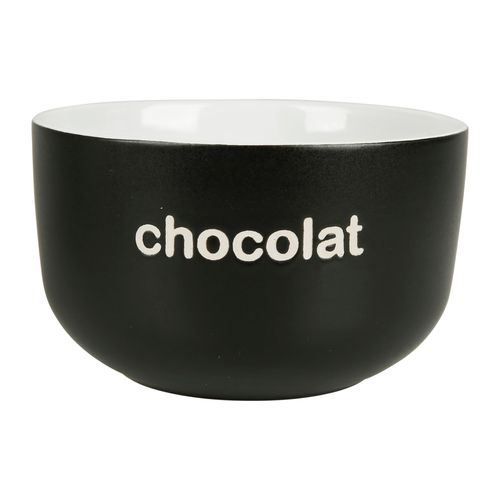 Bol chocolat 60 cl NEO Noir vue de face